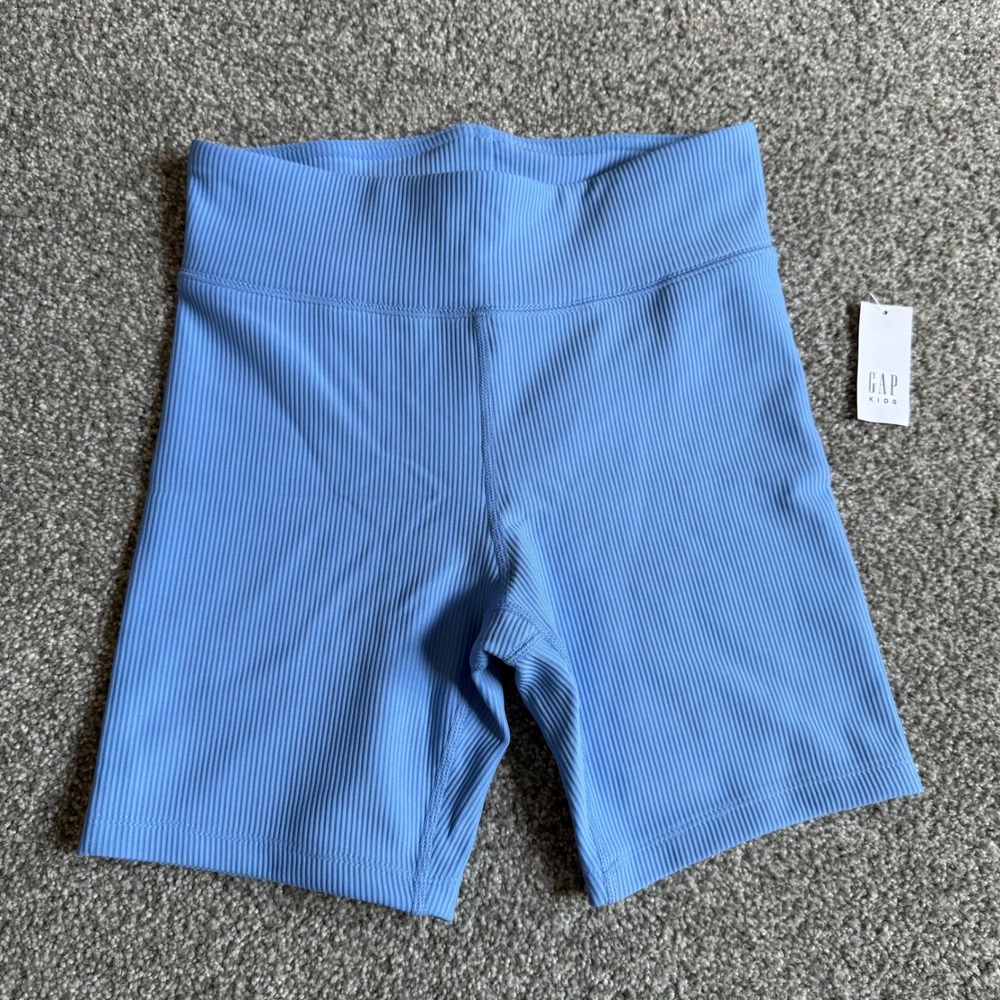 Gap Kids Girls Blue Ribbed Bike‎ Shorts Size XL 12 NWT 879680-05-1
